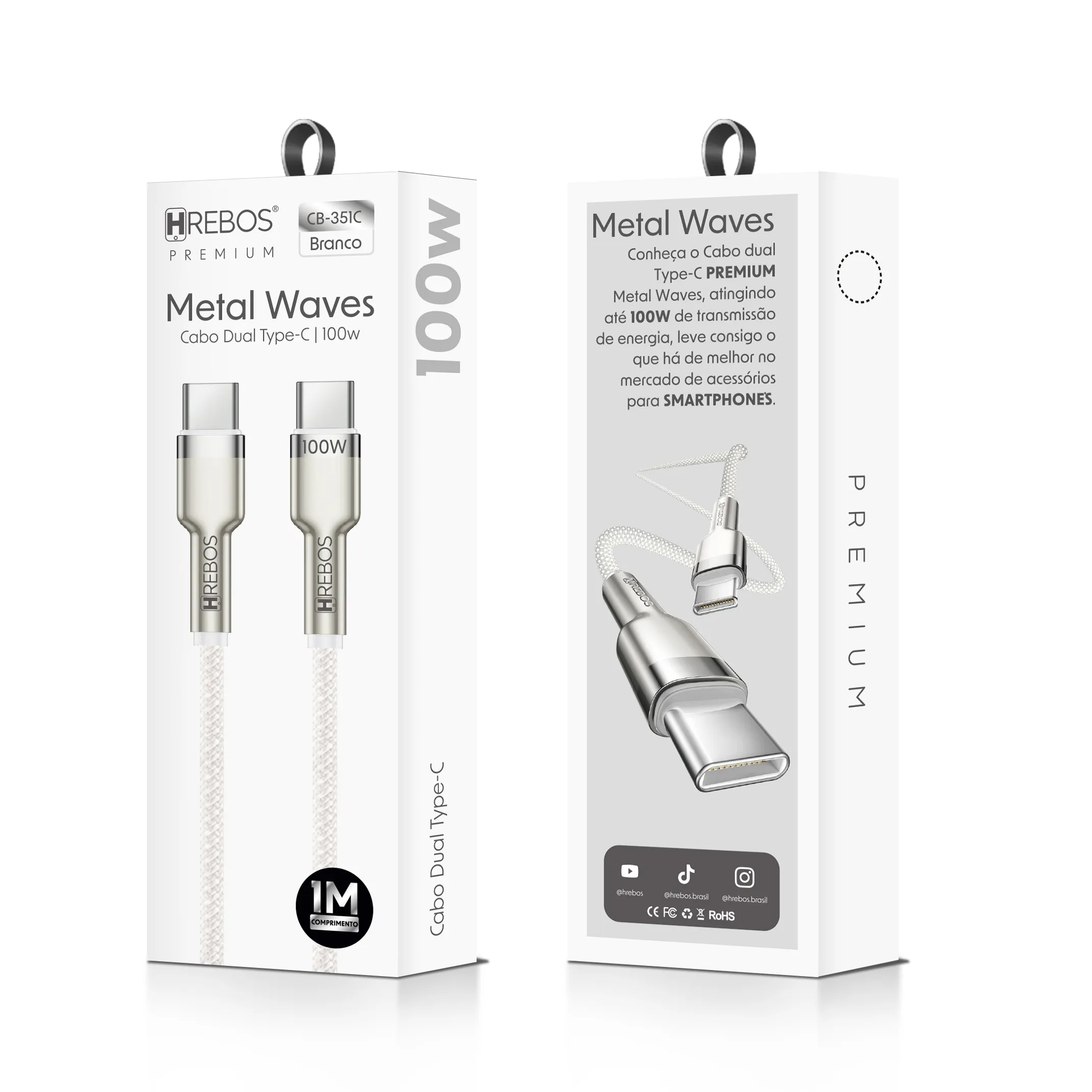 CABO CARREGADOR TIPO C GRAUS CB-351