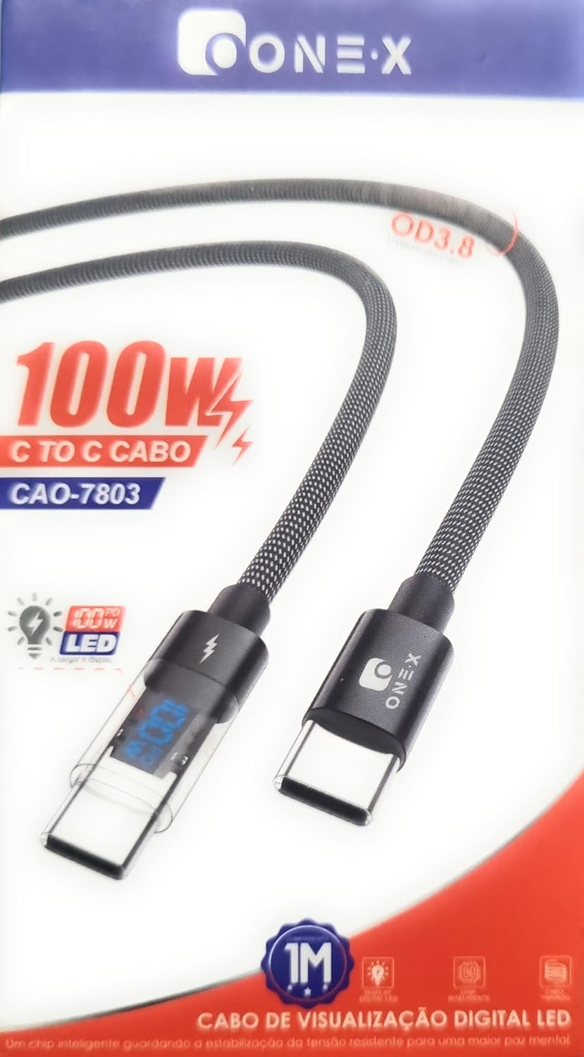 CABO CARREGADOR TIPO C 20CM GRAUS CAO-7803