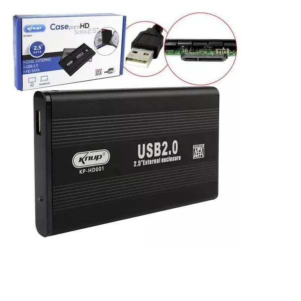 Case externo para HD/SSD 2,5mm
