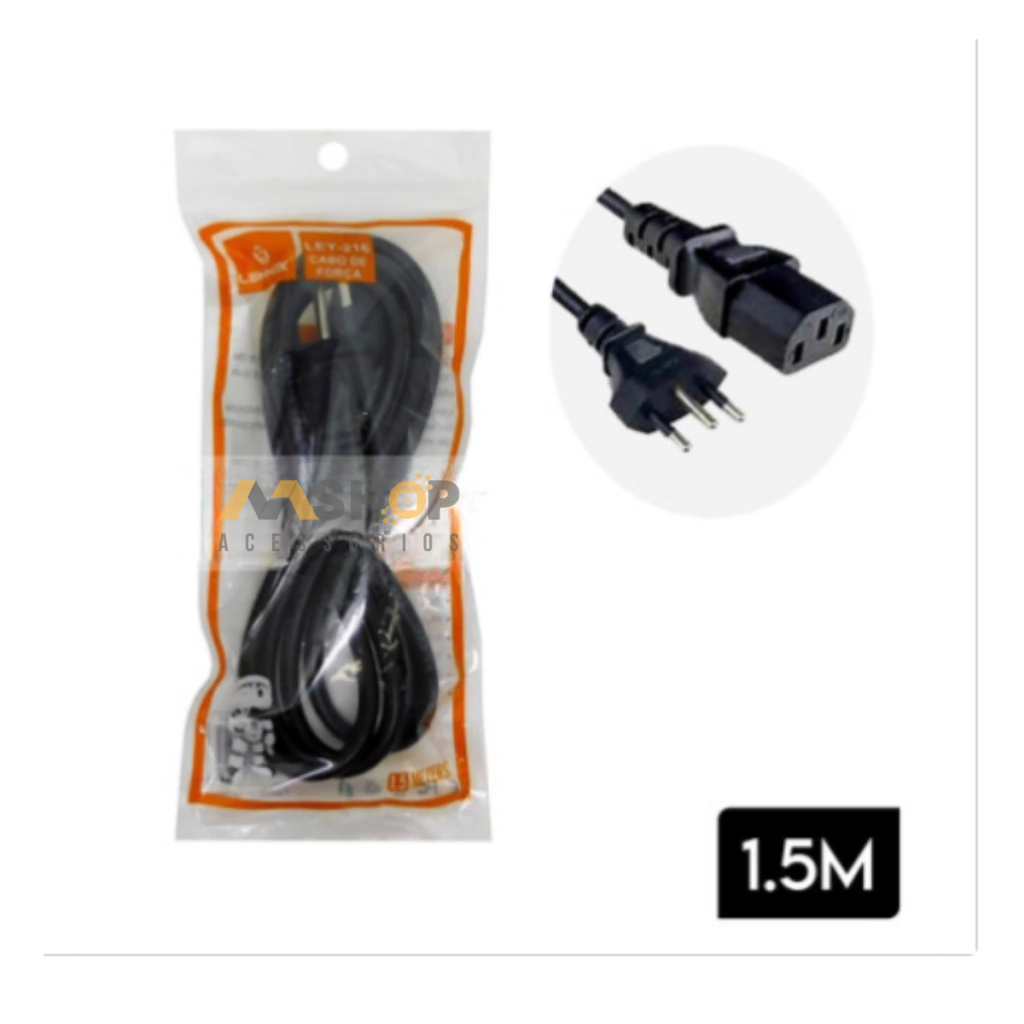 Cabo de Força para Computador (ATX) 1.5M LEY-216