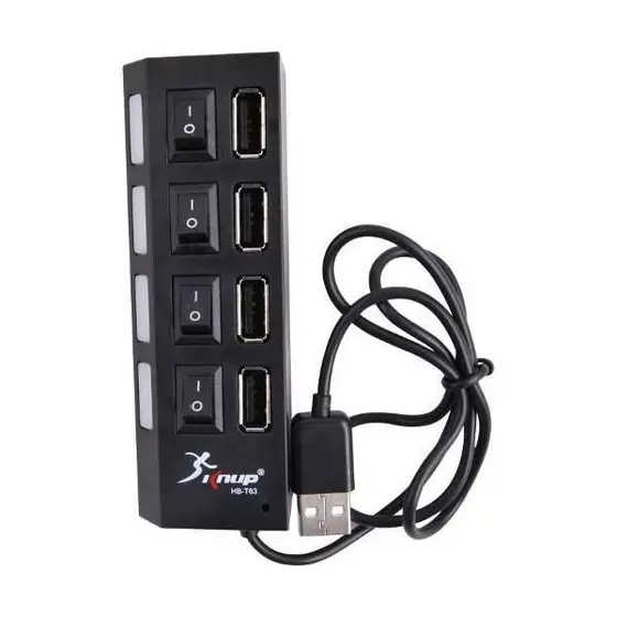 Mini Hub Usb 4 Portas 2.0 Extensor Hb-T63 Knup