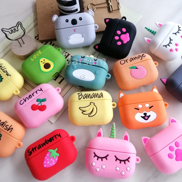 Capa para airpods de silicone Animais Airpods Pro