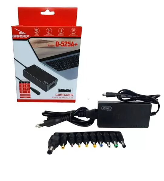 Fonte Carregador Universal para Notebook 120W Grasep D-525A+